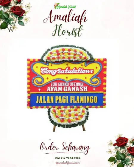 Sewa Papan Bunga Tangga Rasa